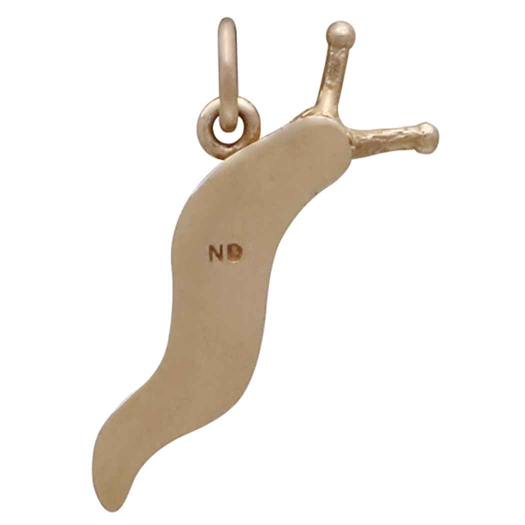 Plazko - Wholesale Individual Charm/Pendant - Bronze Banana Slug Charm 12x23mm - 1Pc4