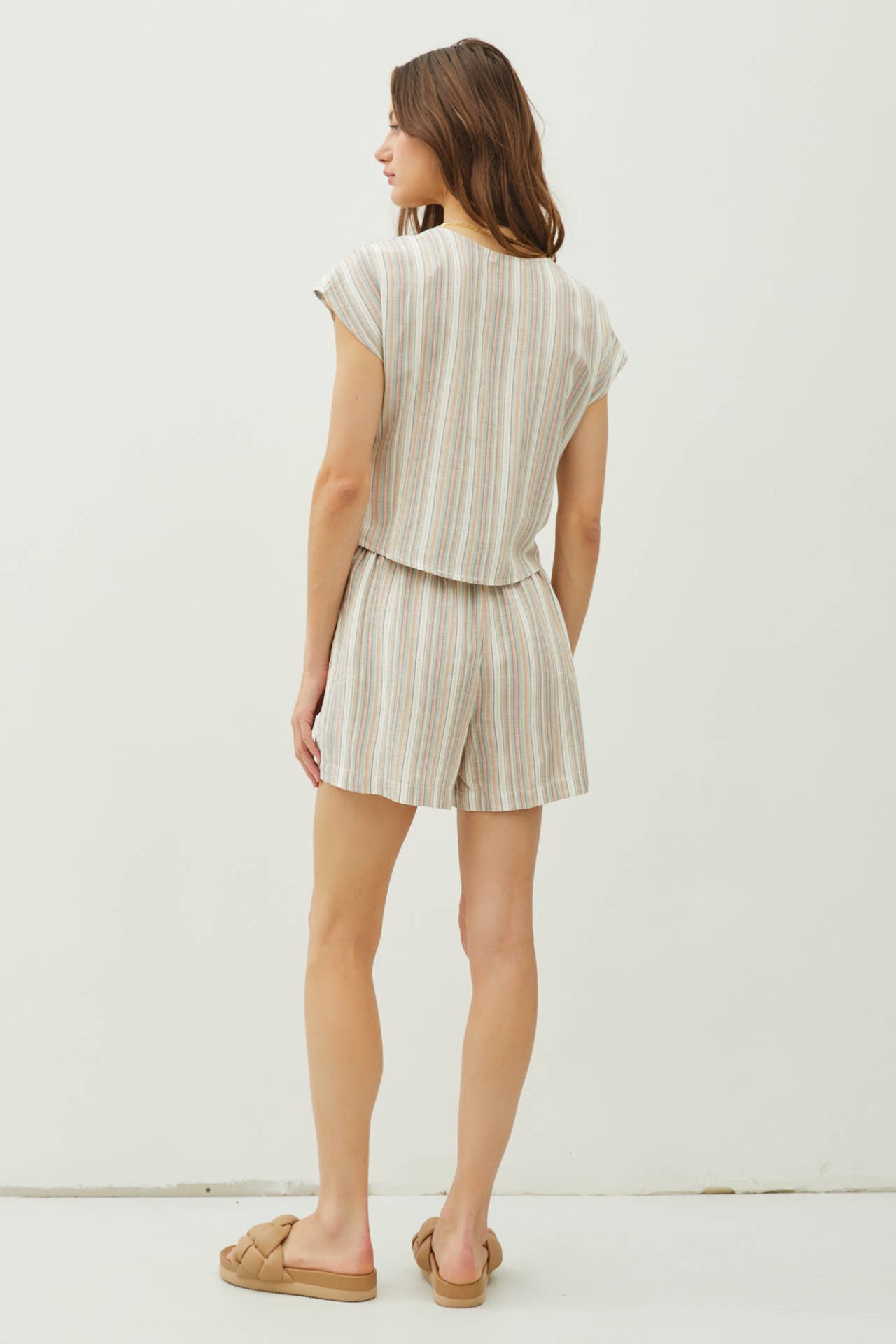 Be Cool - Wholesale Blouse - Women's - V-NECKLINE CAP SLEEVE TIE FRONT BLOUSE7