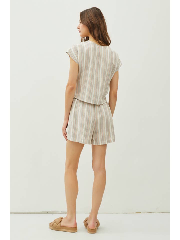 Be Cool - Wholesale Blouse - Women's - V-NECKLINE CAP SLEEVE TIE FRONT BLOUSE7