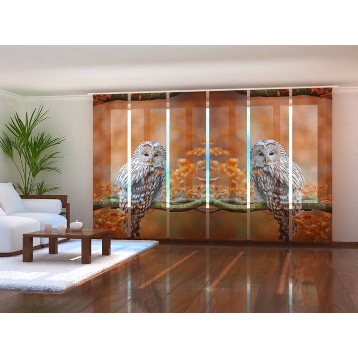 Uppsättning av 6 Ural Fönster Panel Gardiner på hösten - för wholesale av IlyDecor