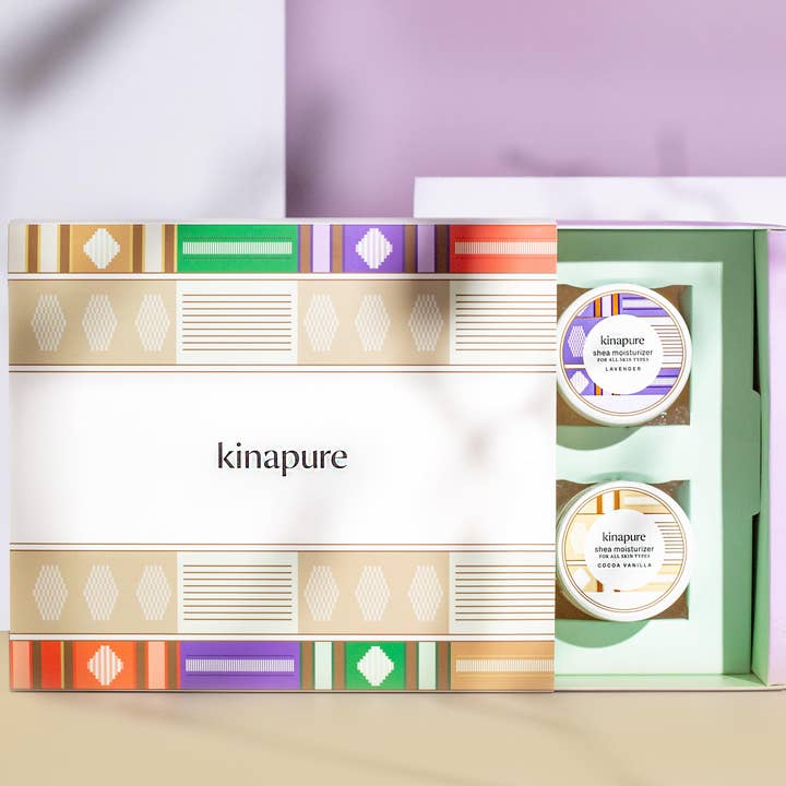 Kinapure Shea Butter Gift Set - Resekit- 4 st för wholesale av Kinapure