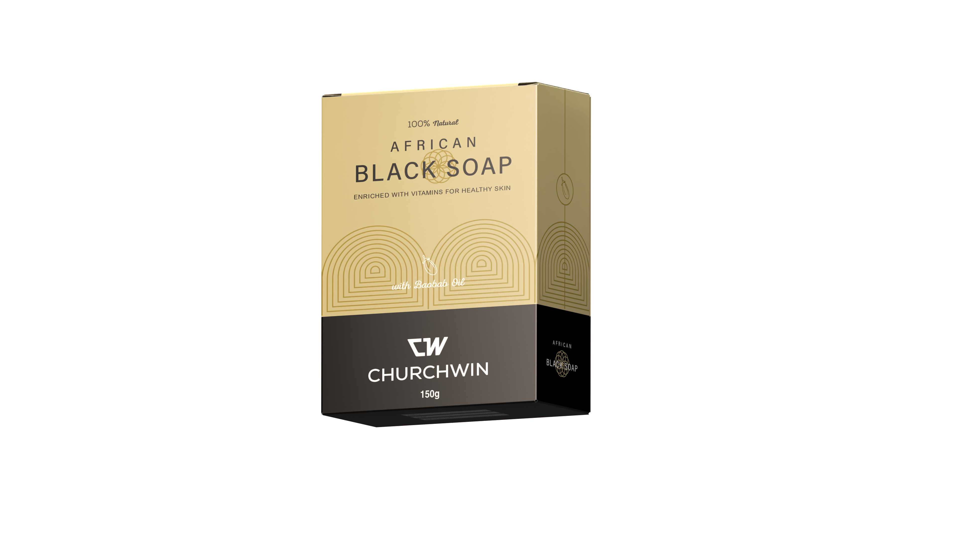 ChurchWin - Wholesale Bar Soap - African Black Soap mixed with BAOBAB OIL0