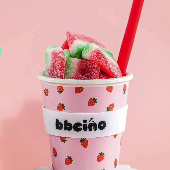BBcino - Wholesale Drinking glass/cup – Kids & Baby - Berry BB Babycino Cup - 120ml (STRAW INCLUDED)1