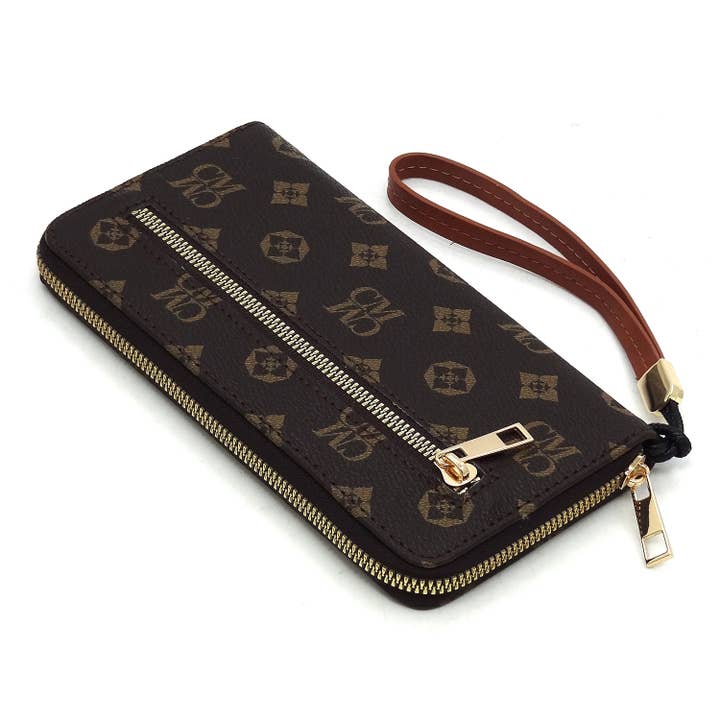 M&M HANDBAGS, LLC. - Wholesale Card Holder - Women's - CS022 Monogram Accordion Card Holder Wallet Wristlet4