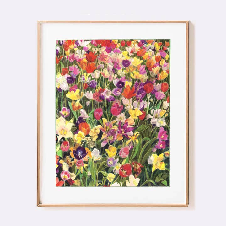 "Minneapolis Tulips" Signed Giclee Print for wholesale by Anissa Riviere Art and Prints