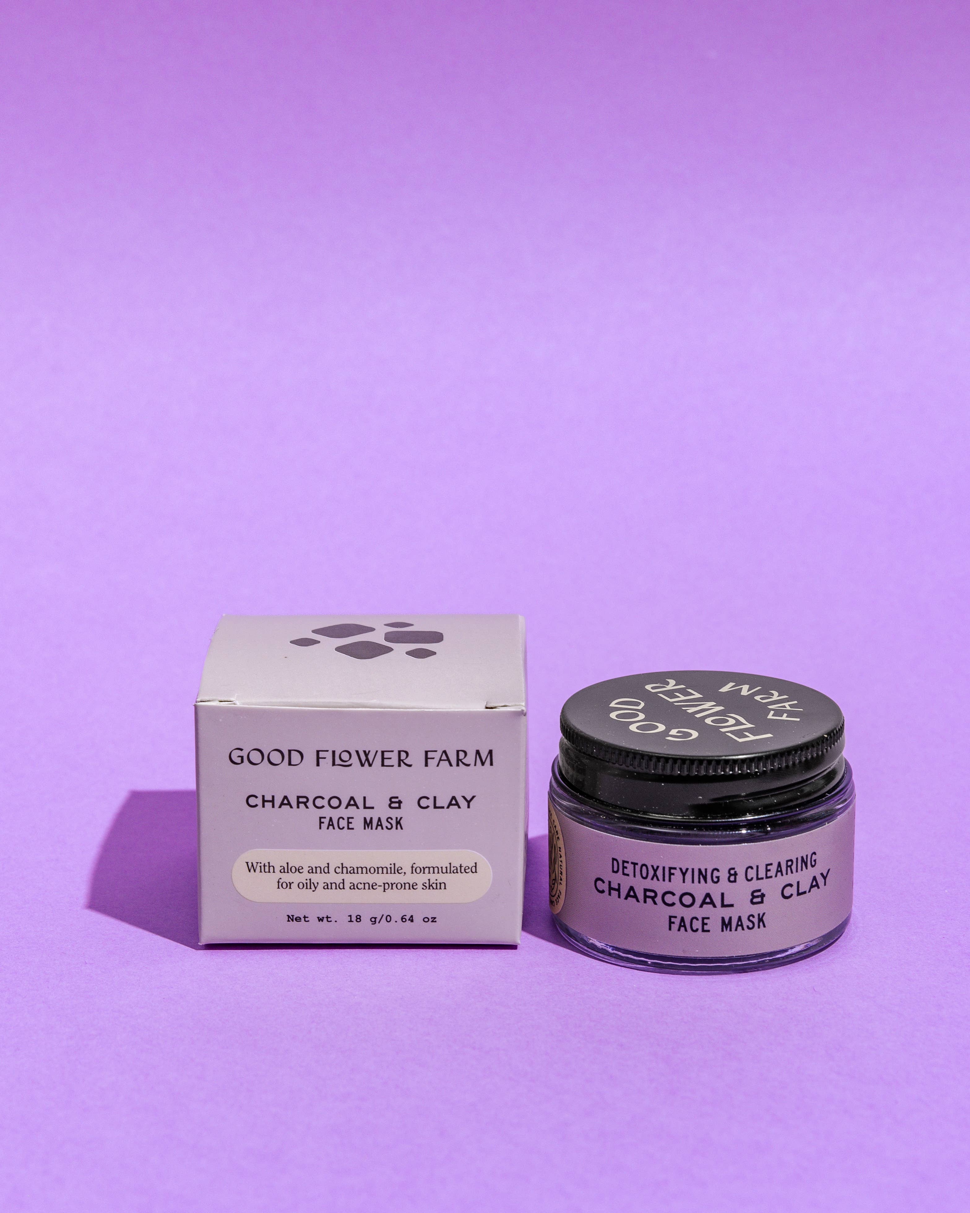 Good Flower Farm - Wholesale Skincare Face Mask - Charcoal & Clay Botanical Face Mask / 1 oz1