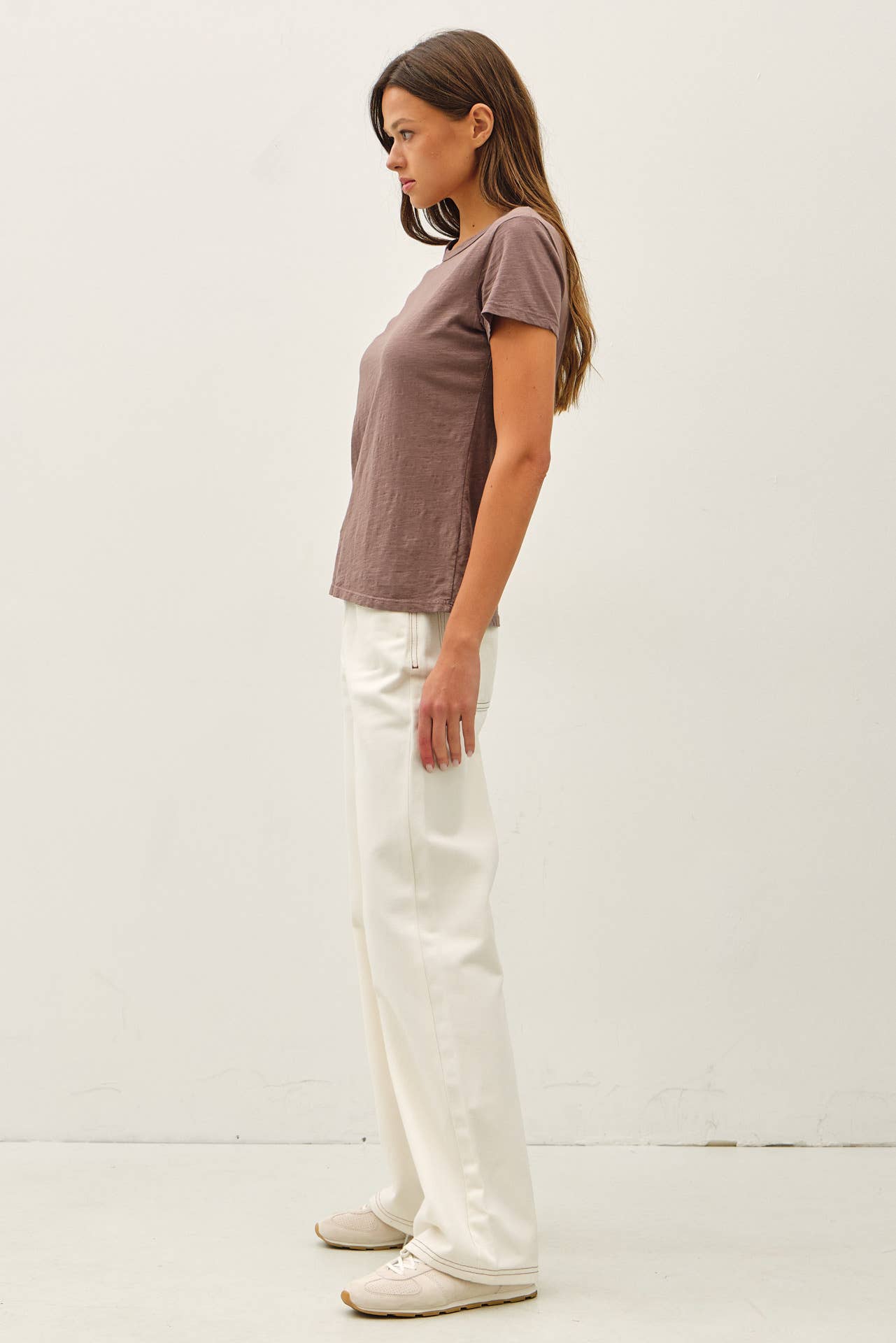 Be Cool - Wholesale T-Shirt - Women's - NEW COLOR-GARMENT DYED COTTON SLUB TEE12