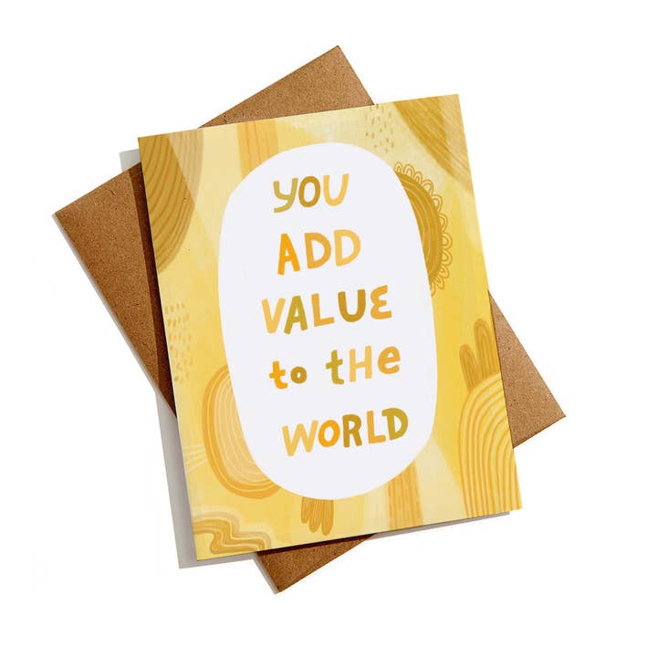 You Are Worthy Card for wholesale by Aviate Press