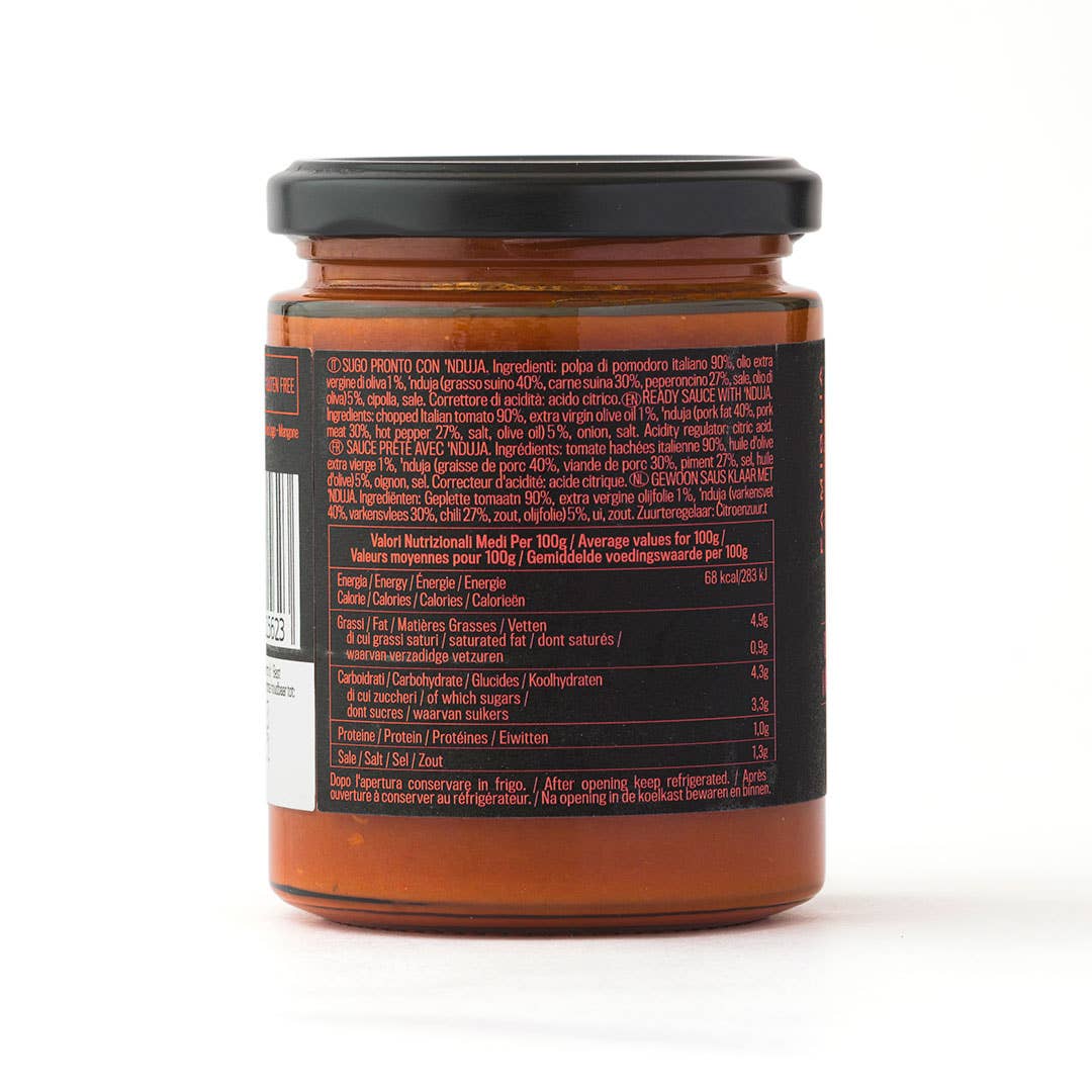 Famiglia Crispino - Wholesale Pasta Sauce - NDUJA SAUCE FROM SPILINGA - 270g - NO ADDED SUGARS1