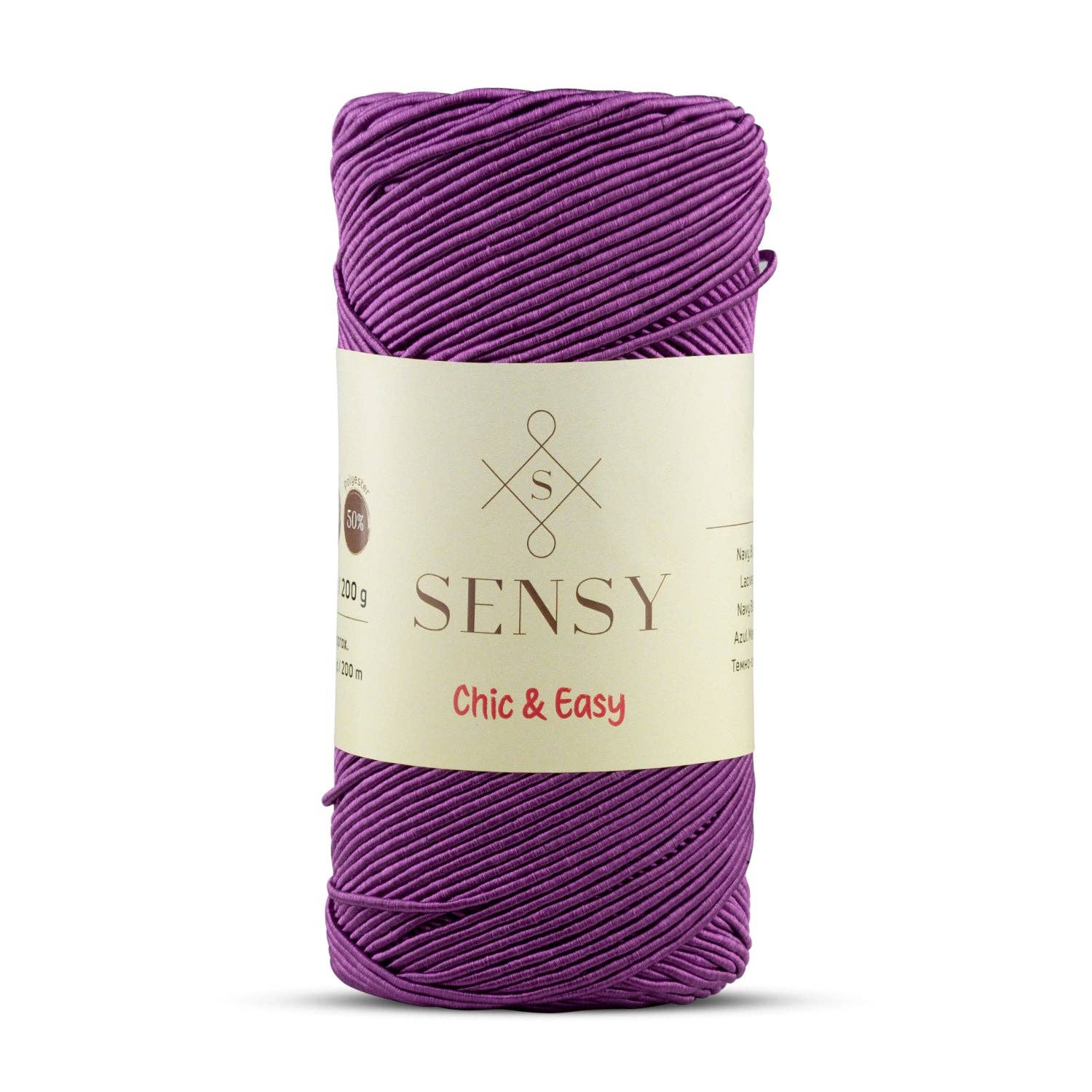Sensy - Wholesale Yarn - Sensy Premium Chic & Easy 1.5mm 218 Yards 50% Cotton 50% Polyester Rope Crochet Bag Cord Crochet Thread4