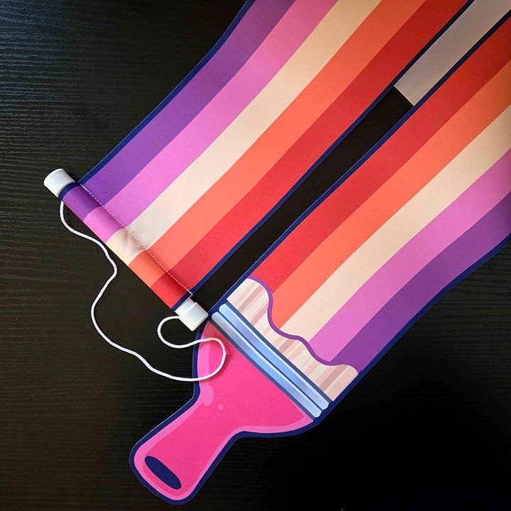 Bandeira de Pincel de Orgulho Lésbico por atacado de TORIPNG