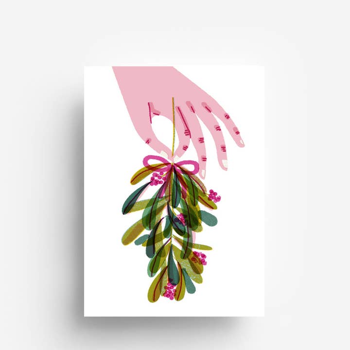 Carte postale Mistletoe DIN A6 pour la vente par jungwiealt
