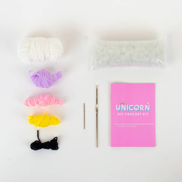 Gift Republic - Wholesale DIY Craft Kit - Kids - Cute Unicorn DIY Kawaii Crochet Kit