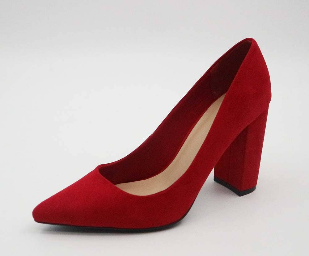 Mars Sky Shoes Wholesale - Wholesale High Heels - Women's - Bamboo BELLFLOWER-70 Women Chunky Heel Pointed Toe Pumps-12 Pairs Pack-16.75/Pair2