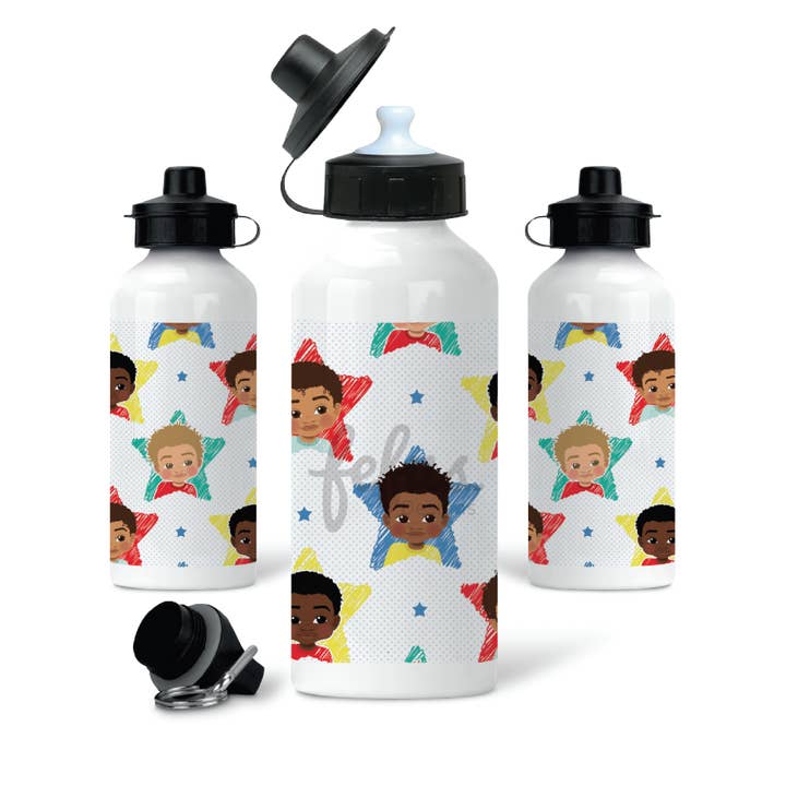 Boy Joy Sprinkels Aluminium Water Bottle | Fefus Designs for wholesale by Fefus Designs