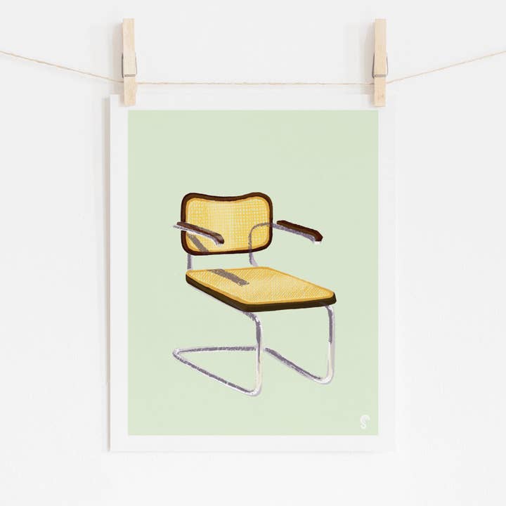 Cesca Chair Art Print for wholesale by SHAWNA CHAN