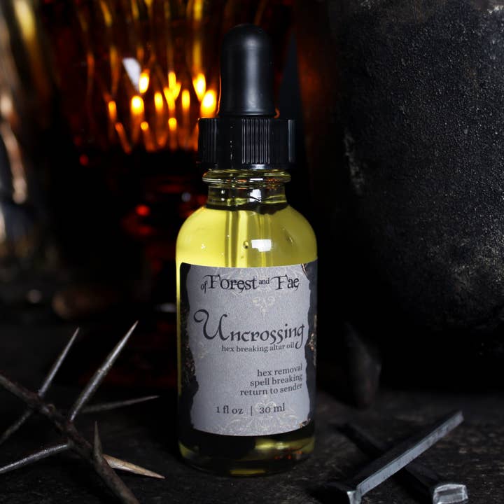 of Forest and Fae - Vente Accessoire de méditation - Huile d'autel Uncrossing & Hex Breaking • Retourner à l'huile d'expédition4