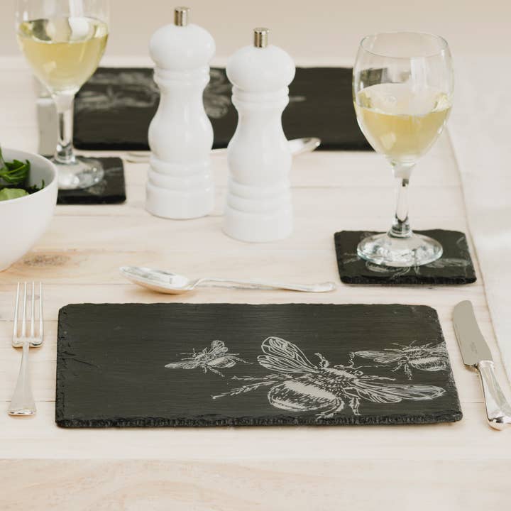 2 Fußmatten aus Bienenschiefer für den Großhandel von Selbrae House Ltd