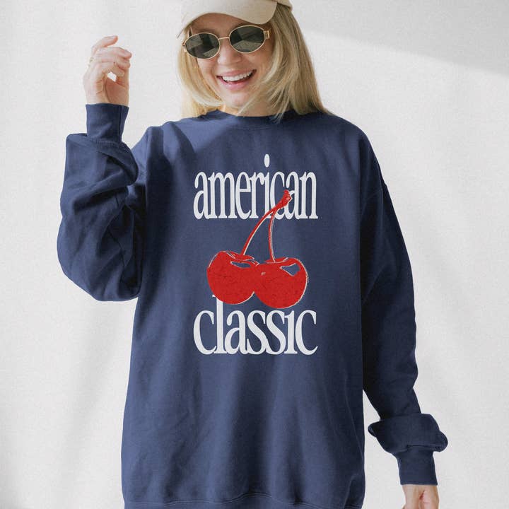 American Classic Sweatshirt - Comfort Colors for wholesale by Salty Babe Threads