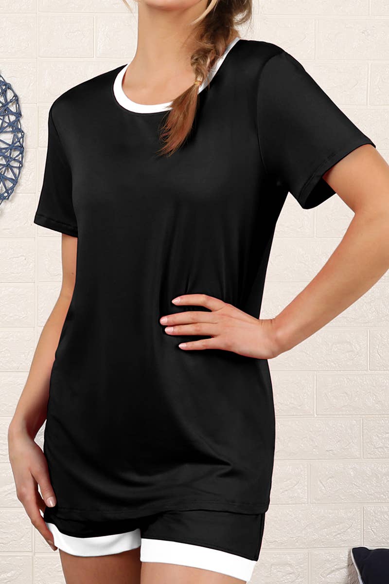 NINEXIS - Wholesale Sleepwear Set - Women's - CWSPJ031_SHORT SLEEVE TOP WITH SHORTS PAJAMA SET12