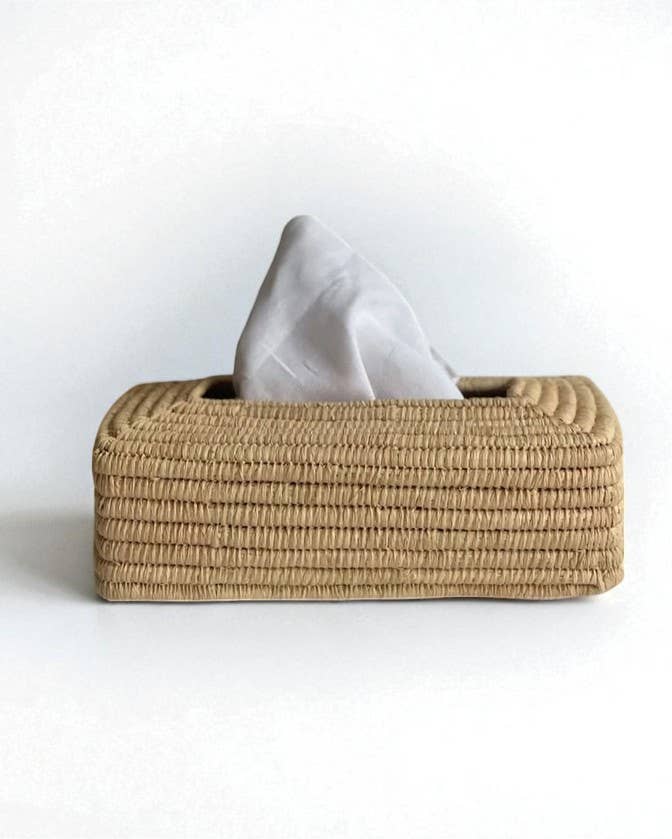 HandmadeBestSeller - Wholesale Tissue-doosje - Handgeweven Palmblad Tissuedoos – Natuurlijke Decoratie3