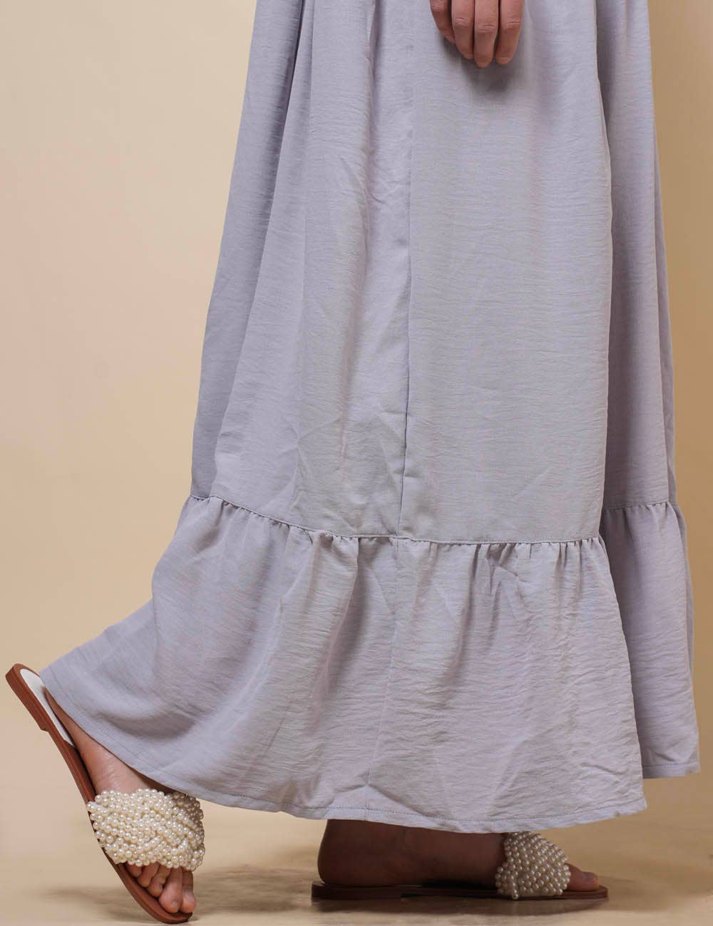 Sweetkama - Vente Robe – femme - Robe maxi unie décolleté en V et dos nu SKD15327