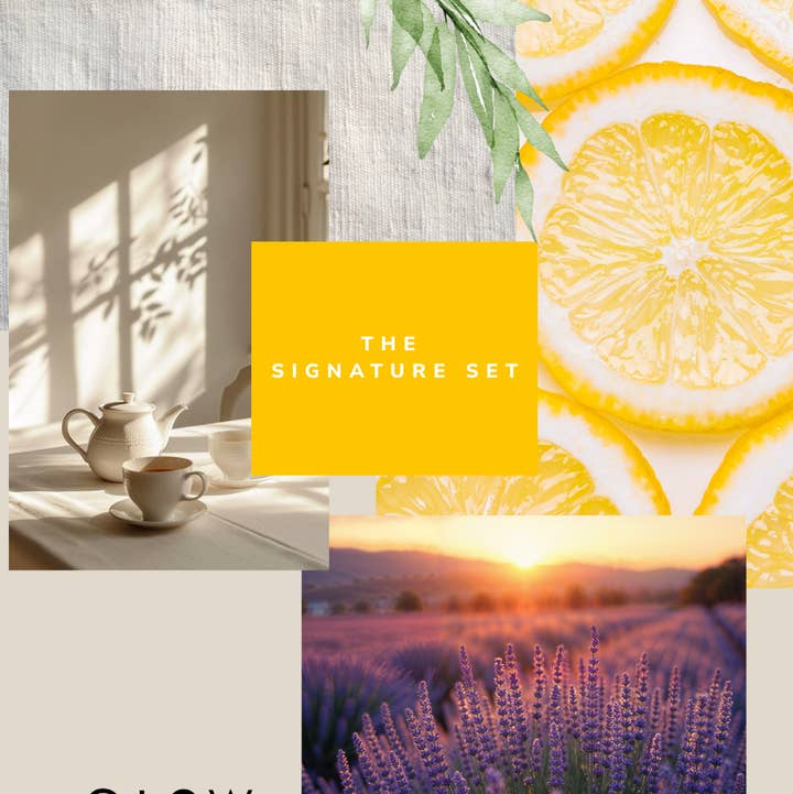 The Signature Set for wholesale by Glow Candle Co.