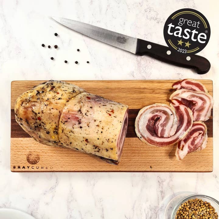 Whole Pancetta by the kg - Award-Winning British Charcuterie for wholesale by Bray Cured