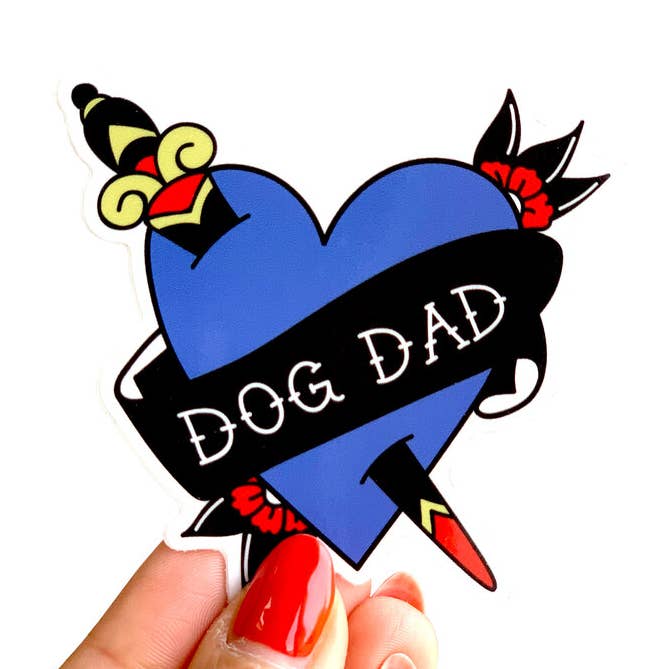 Dog Dad 3" High Quality Vinyl Sticker for wholesale by Five15 Creative
