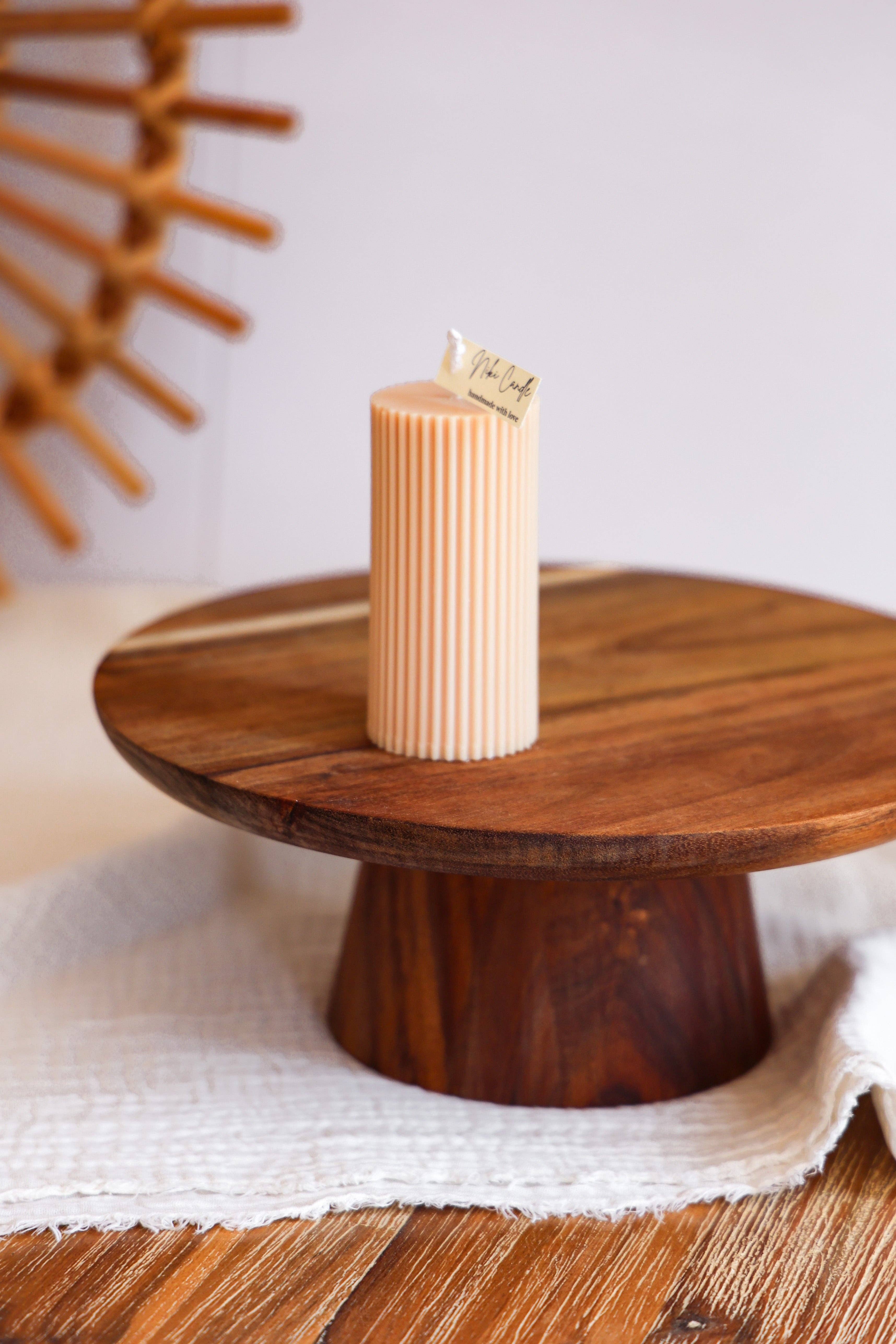 Niki Candle - Wholesale Pillar Candle - Block candle 10cm - handmade