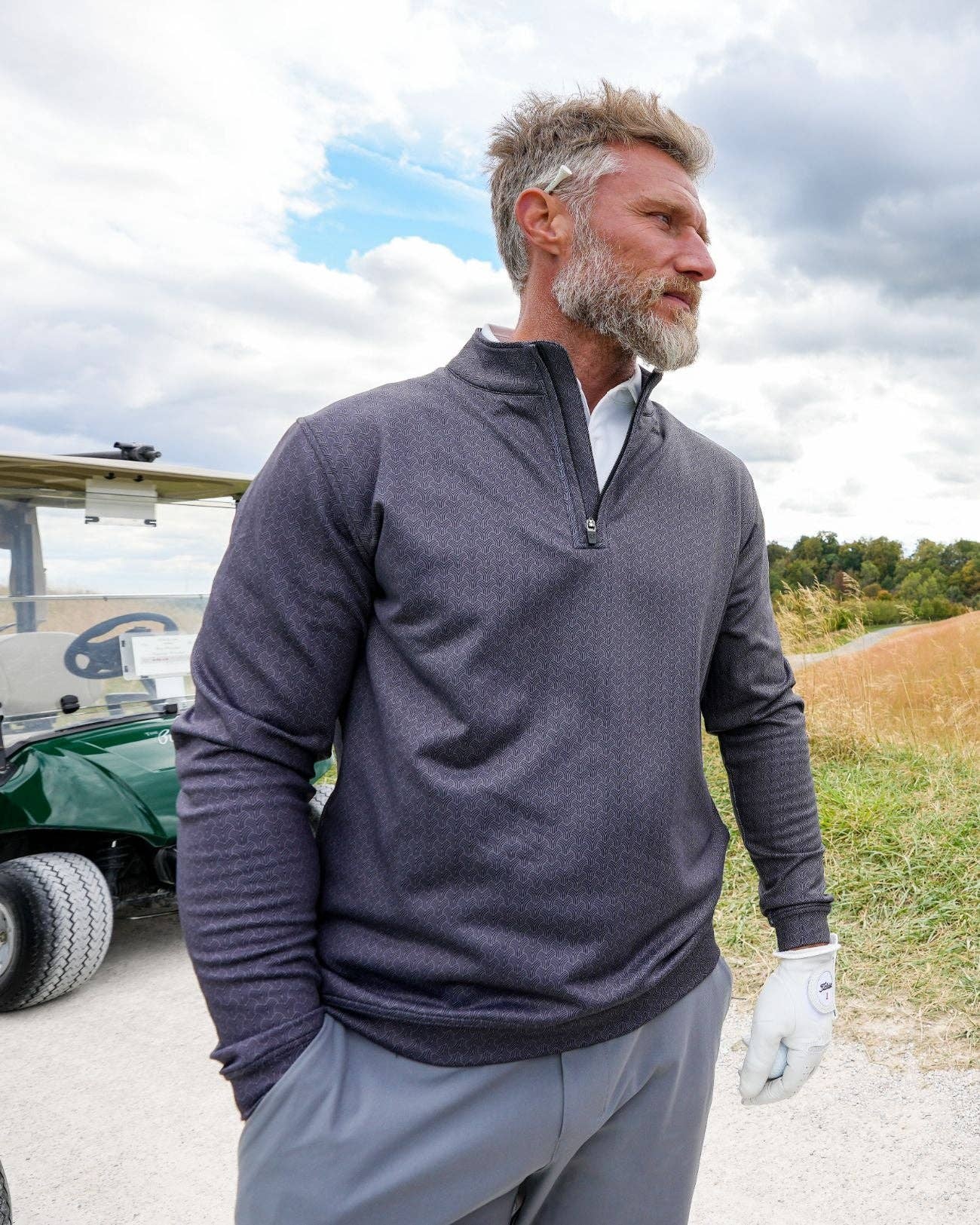 USA Palm - Wholesale Sweatshirt - Unisex - Cloud 1/4 Zip98