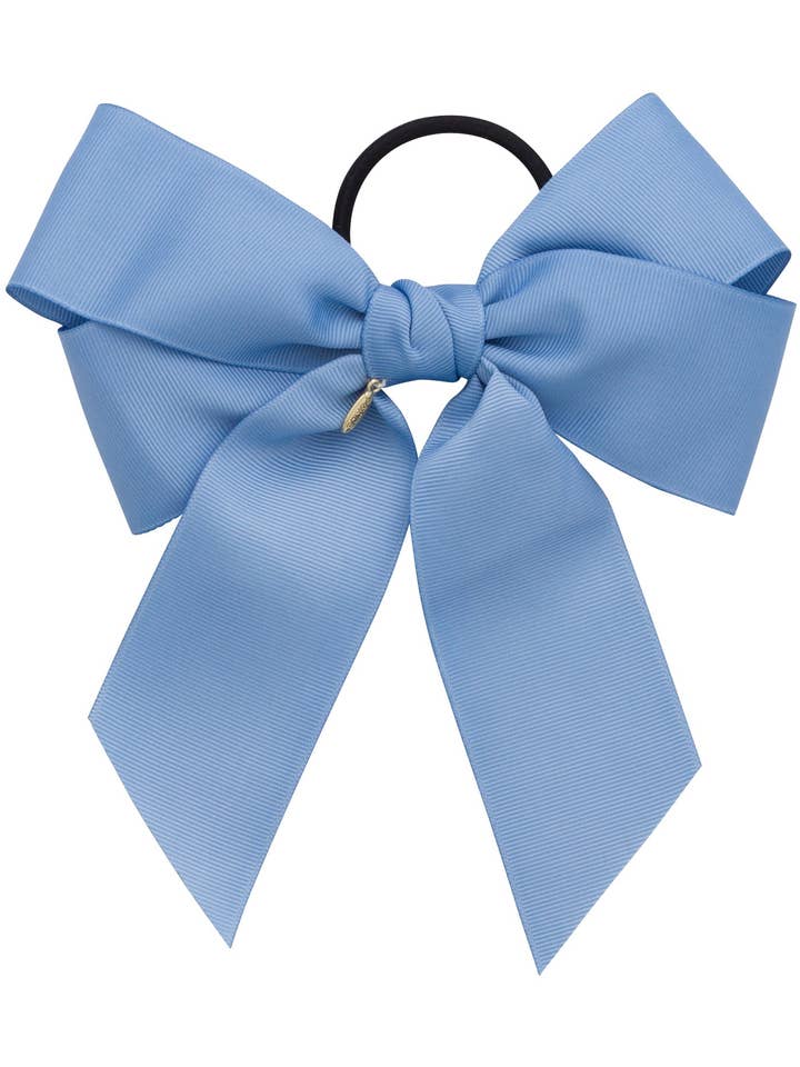 Pony/clip con lazo sobredimensionado en grogrén azul francés para venta al por mayor de Project 6 NY Kids