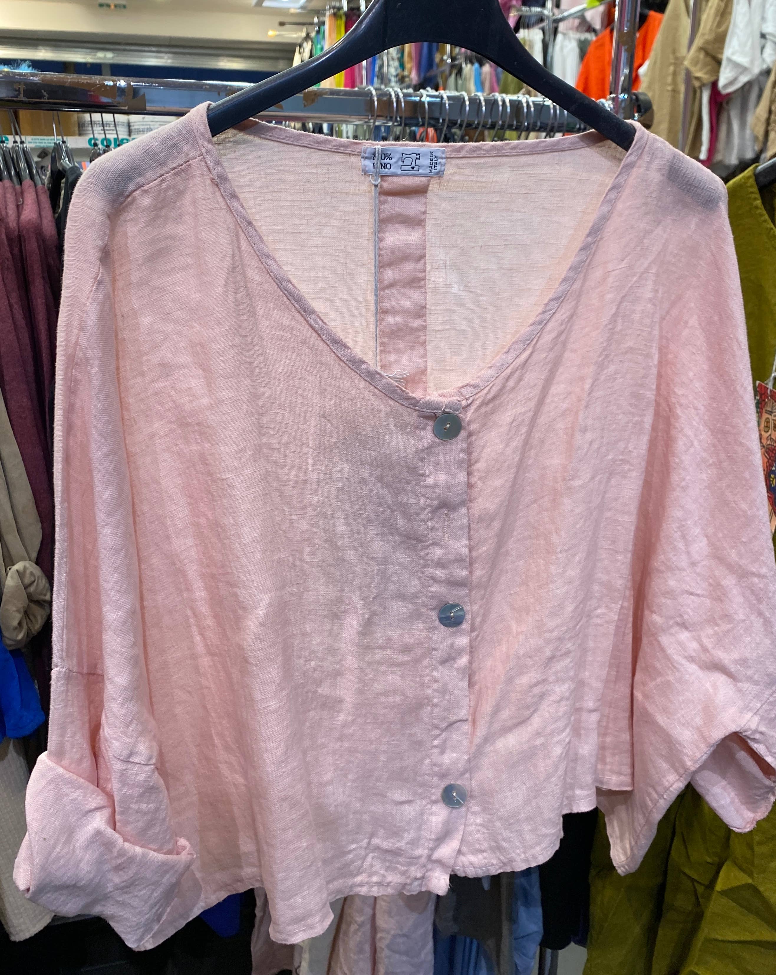 la maison des fibres naturelles - Wholesale Jacket - Women's - 3/4 sleeve linen jacket 906 100% linen32