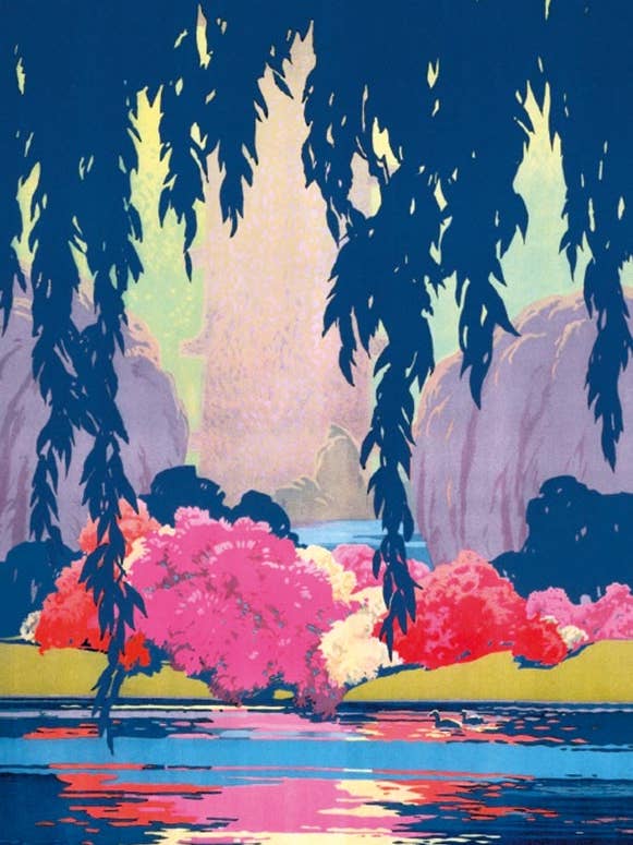 BLANK GREETING CARD KEW GARDENS M&G for wholesale by Notes & Queries, Inc.