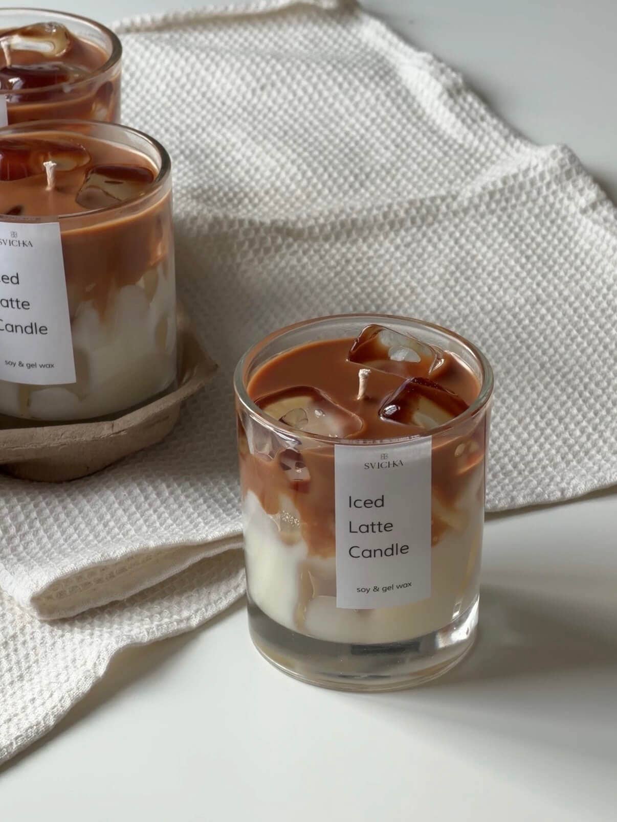 SVICHKA - Wholesale Jar/Filled Candle - Iced Latte Candle1