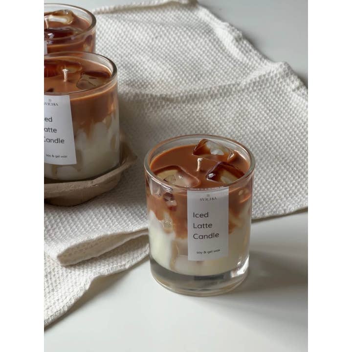 SVICHKA - Wholesale Jar/Filled Candle - Iced Latte Candle1