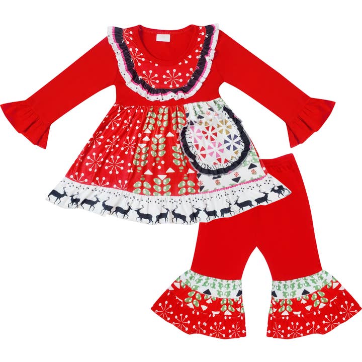 Angeline Kids - Wholesale Top & Pant Set - Kids - 50pcs Lot NWT Christmas Outfits & Shirts Wholesale Bulk 3