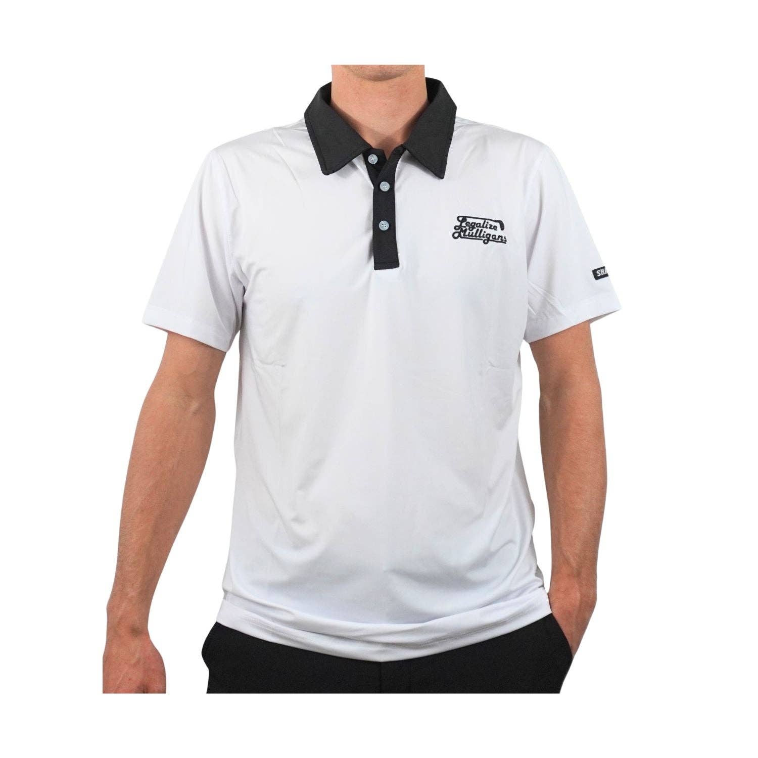 MULLIGAN POLO/WH ホワイト Wholesale Legalize Mulligans White Polo for your store - Faire