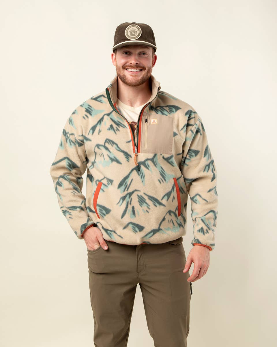 Boulder High Country Unisex Half Zip Fleece for wholesale on Faire1