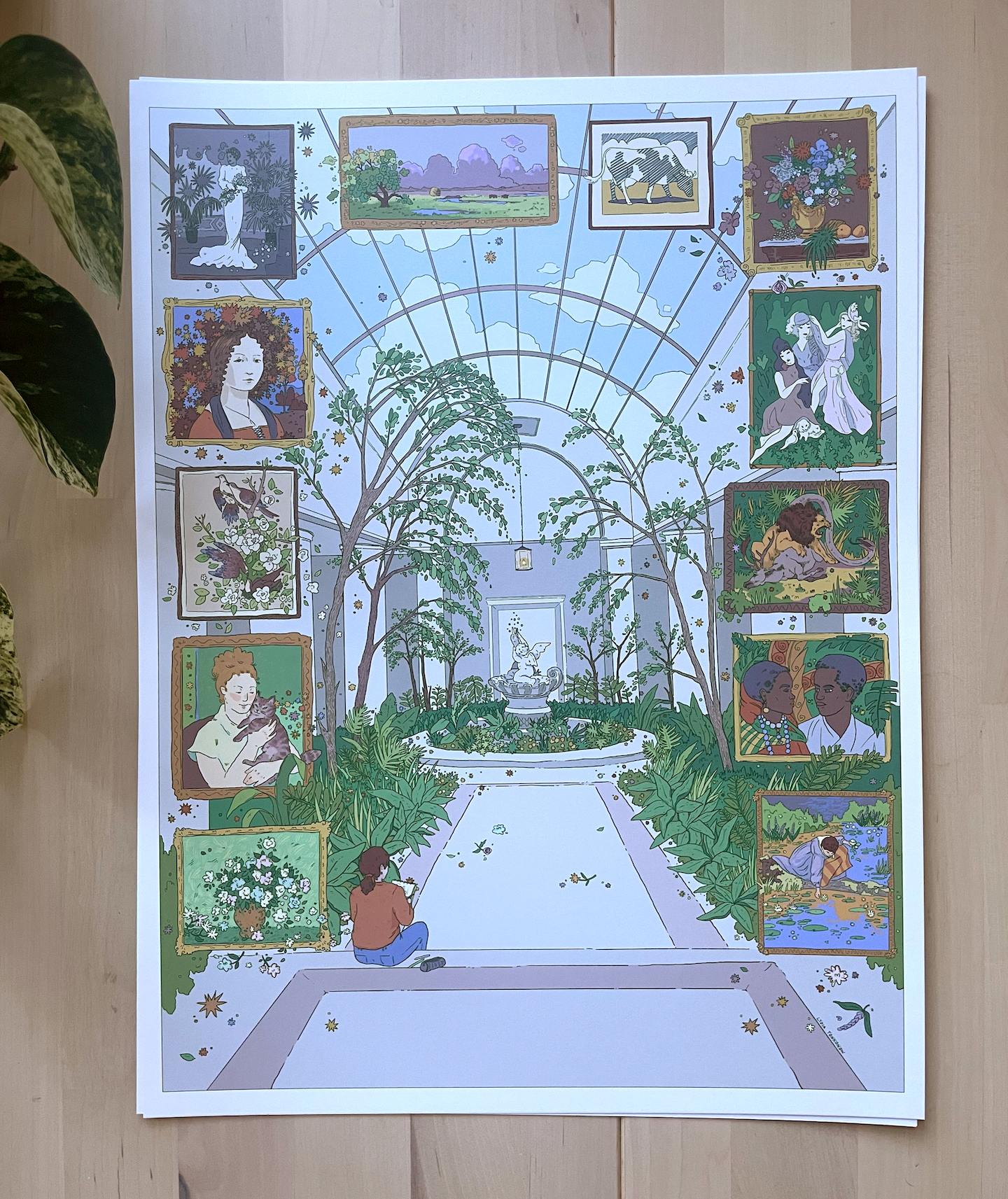 Lydia Tonkonow Art and Design LLC - Wholesale Art Print - Wild Washington, DC: National Gallery of Art - 12x16" Print2