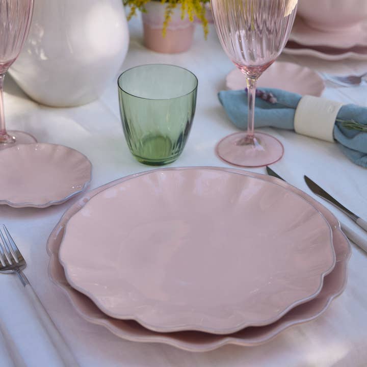 Rosa Plato para cenar 25 cm - Rosa - Pink de venta al por mayor en Faire2