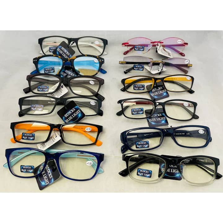 Spring Temple Computer Blue Light Readers and Sunglasses for wholesale by Gypsy Rose