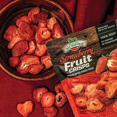 Brothers All Natural - Wholesale Dried/Dehydrated Fruit - Freeze-Dried Strawberry Fruit Crisps 1 oz.1