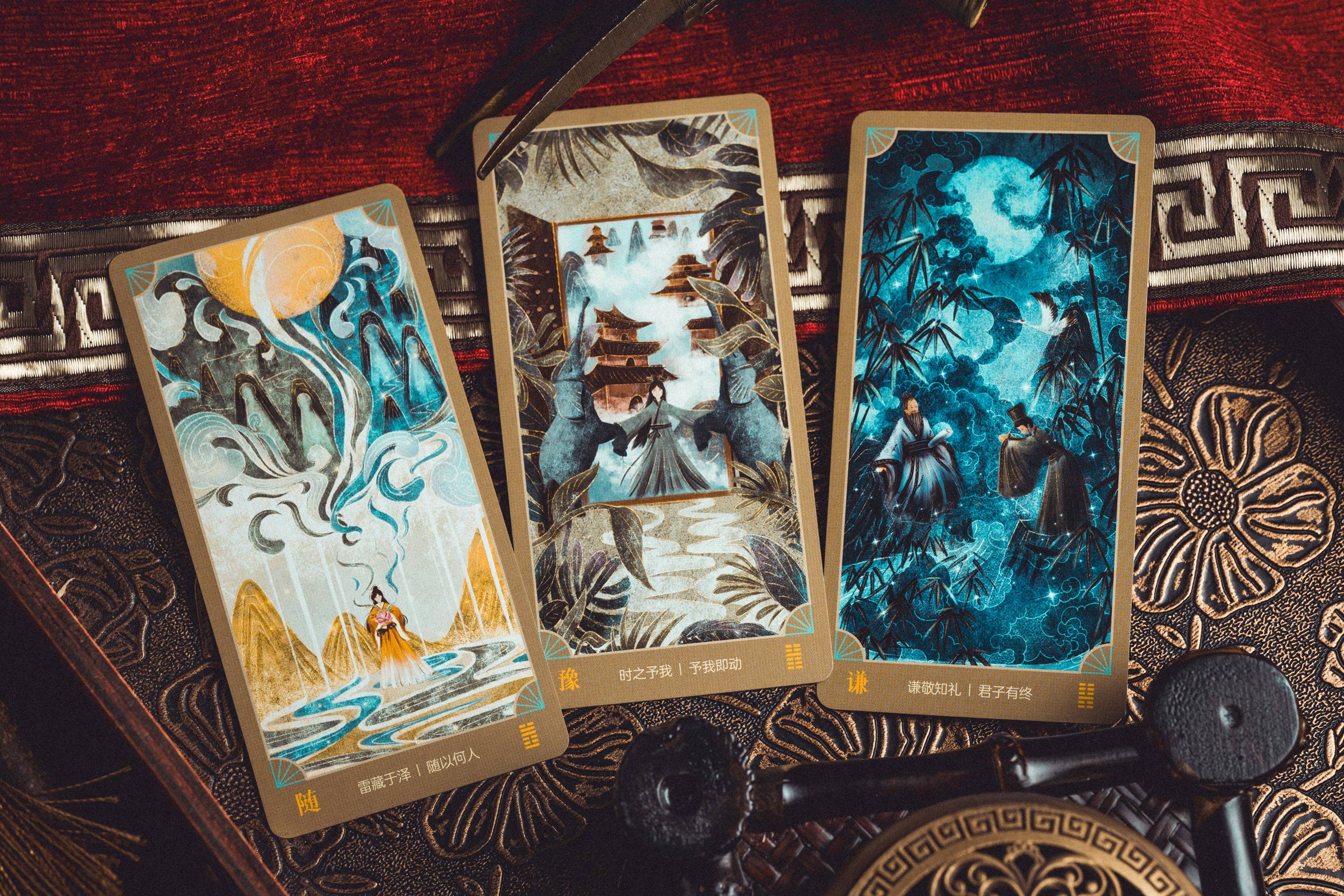 Vermilion Collection - Wholesale Tarot Cards - Cosmic Law Chinese Oracle12