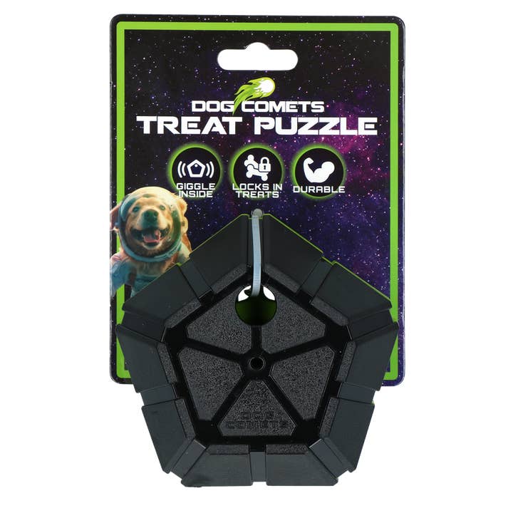 Dog Comets Treat Puzzle Green for wholesale by Hofman Animal Care
