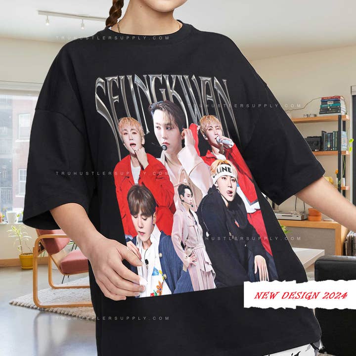 Seungkwan Kpop Tee Seventeen Concert Retro Shirt for Carat for wholesale by TheKingShirt