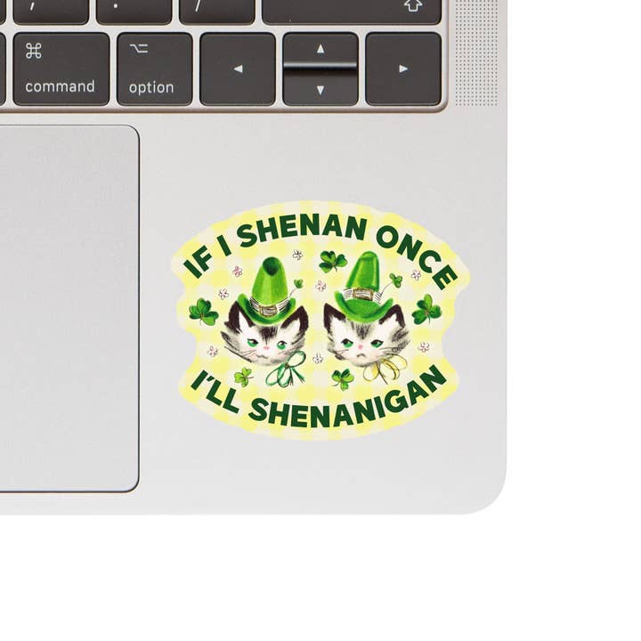 Juju and Moxie - Wholesale Sticker - Feisty Lucky Shenanigan Cat High Quality Vinyl Sticker1