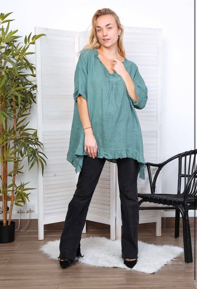 LÉA & LUC - Wholesale Tunic - Women's - 100% Linen Tunic REF.1076865