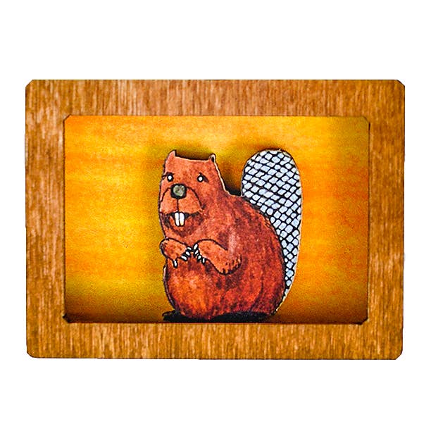Beaver Ornament or Magnet for wholesale by 20 Leagues