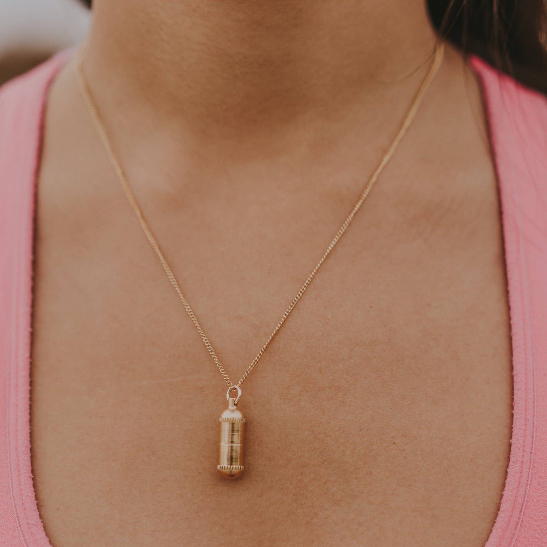 Intention Capsule - Wholesale Pendant/Charm Necklace - Rose Gold Necklace - Dainty Chain1